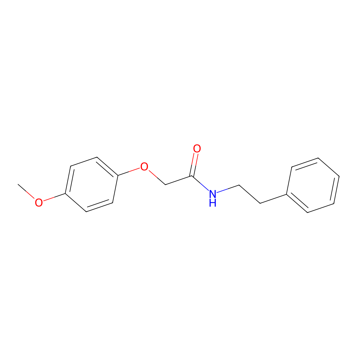 2-(4-Methoxyphenoxy)-N-(2-phenylethyl)ethanimidic acid molecular structure, CAS 21197-91-1