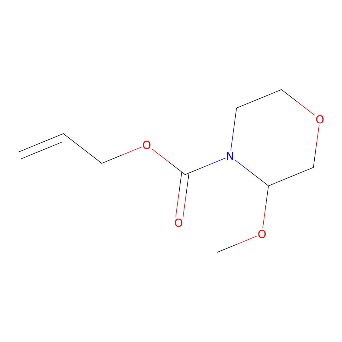 Allyl 3-methoxymorpholine-4-carboxylate molecular structure, CAS 2119729-43-8