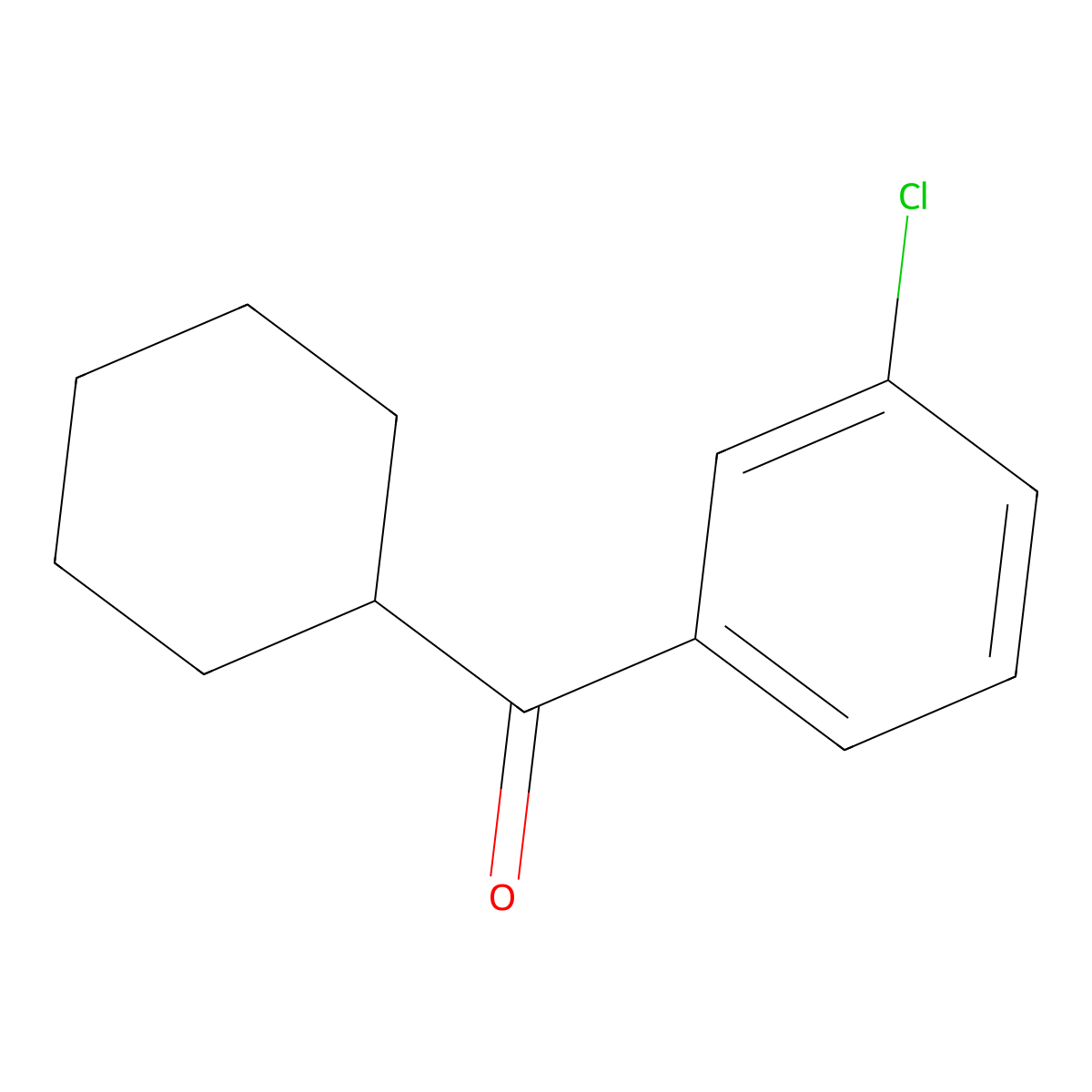 3-Chlorophenyl cyclohexyl ketone molecular structure, CAS 211985-77-2