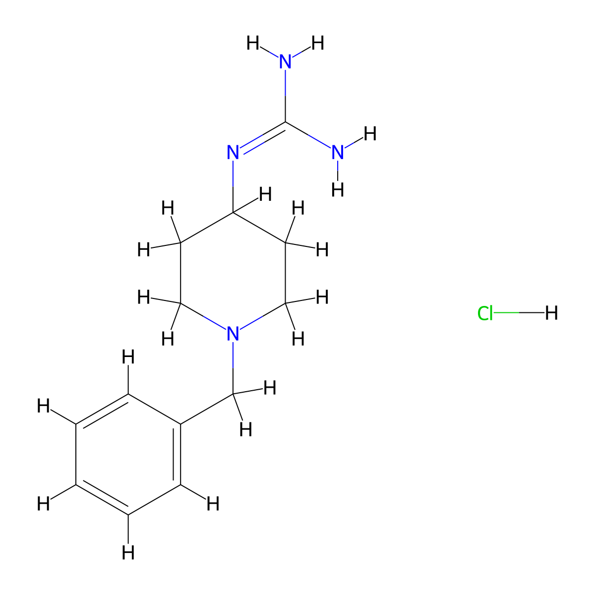 N-(1-Benzylpiperidin-4-YL)guanidine hydrochloride molecular structure, CAS 2119947-47-4