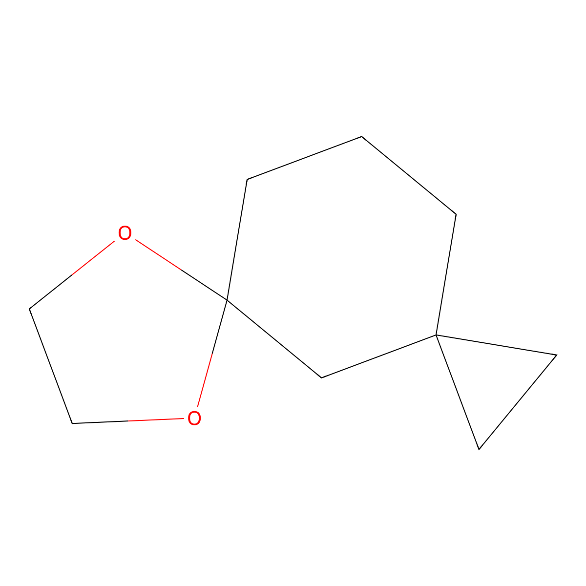 6,9-Dioxadispiro[2.1.4^{5}.3^{3}]dodecane molecular structure, CAS 211996-40-6