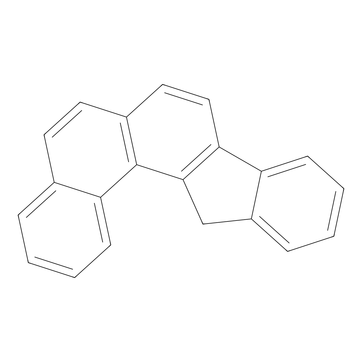 13h-Indeno[1,2-c]phenanthrene molecular structure, CAS 212-54-4