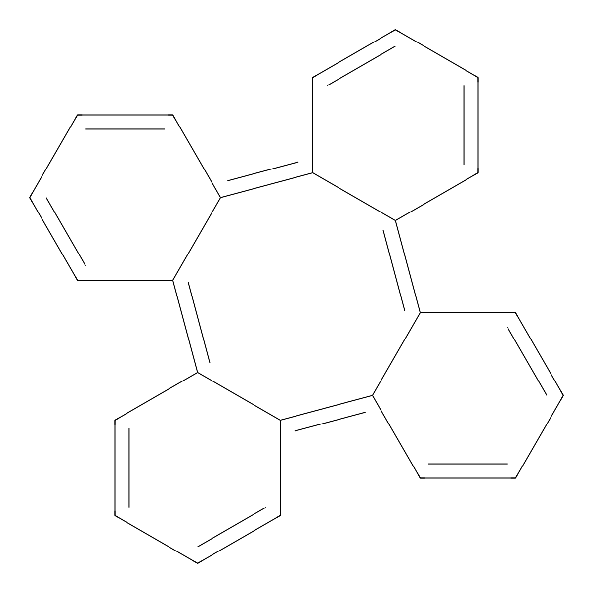Tetraphenylene molecular structure, CAS 212-74-8