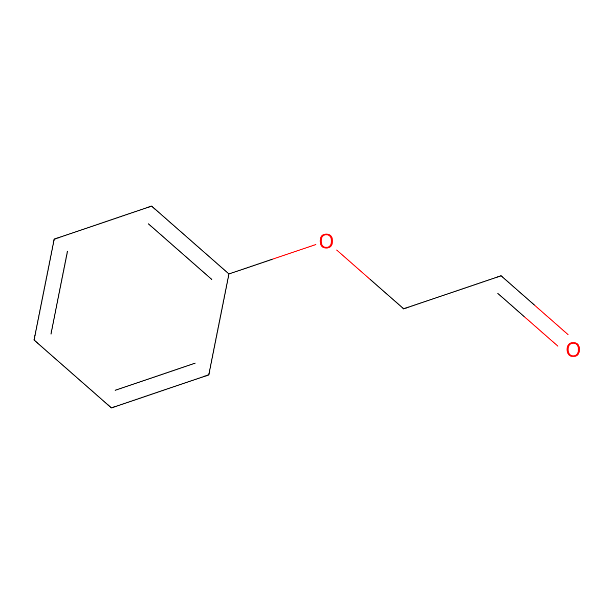 Phenoxyacetaldehyde molecular structure, CAS 2120-70-9