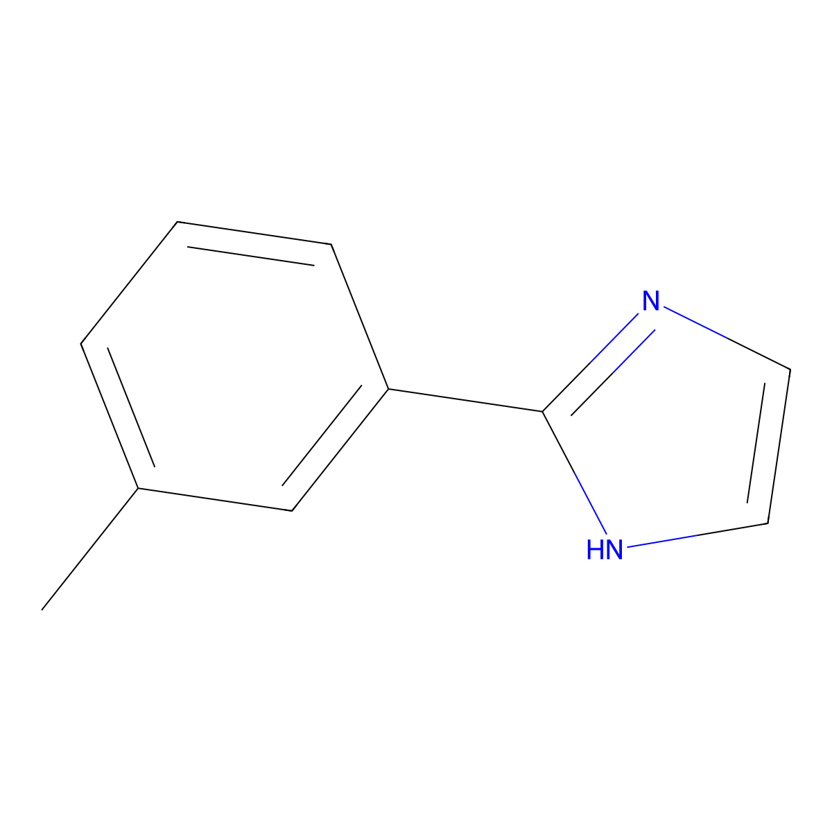 2-(3-Methylphenyl)-1H-imidazole molecular structure, CAS 21202-37-9