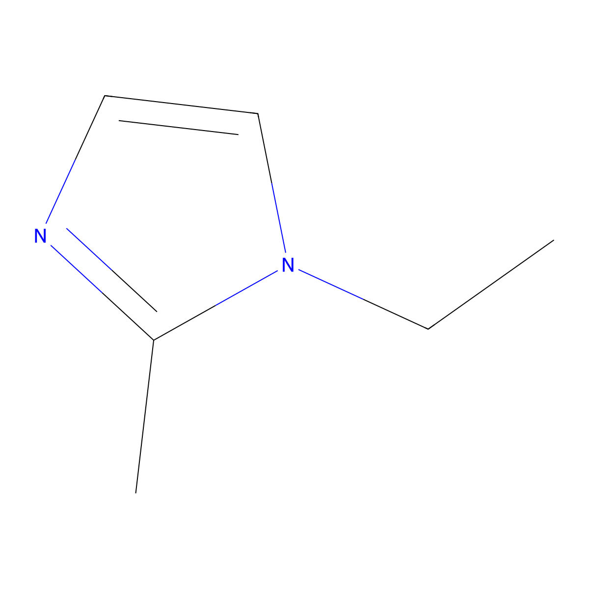 N-Ethyl-2-methylimidazole molecular structure, CAS 21202-52-8