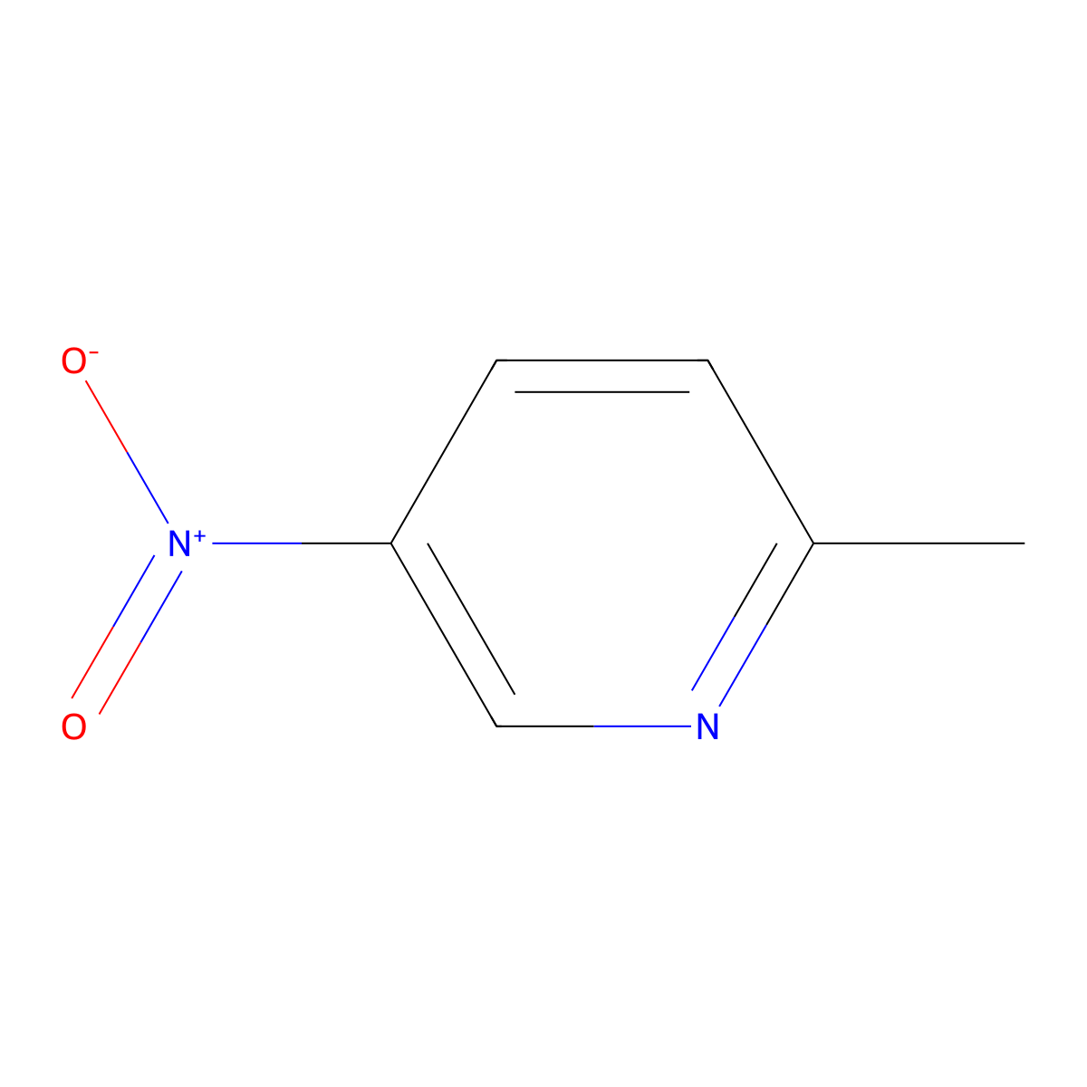 2-Methyl-5-nitropyridine molecular structure, CAS 21203-68-9