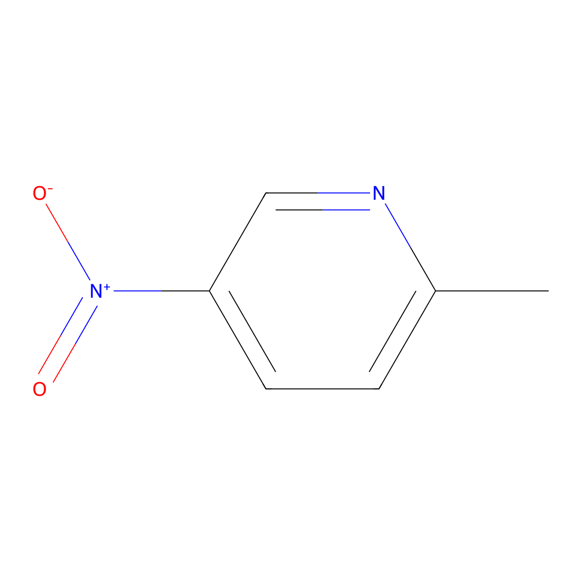 2-Methyl-5-nitropyridine molecular structure, CAS 21203-68-9