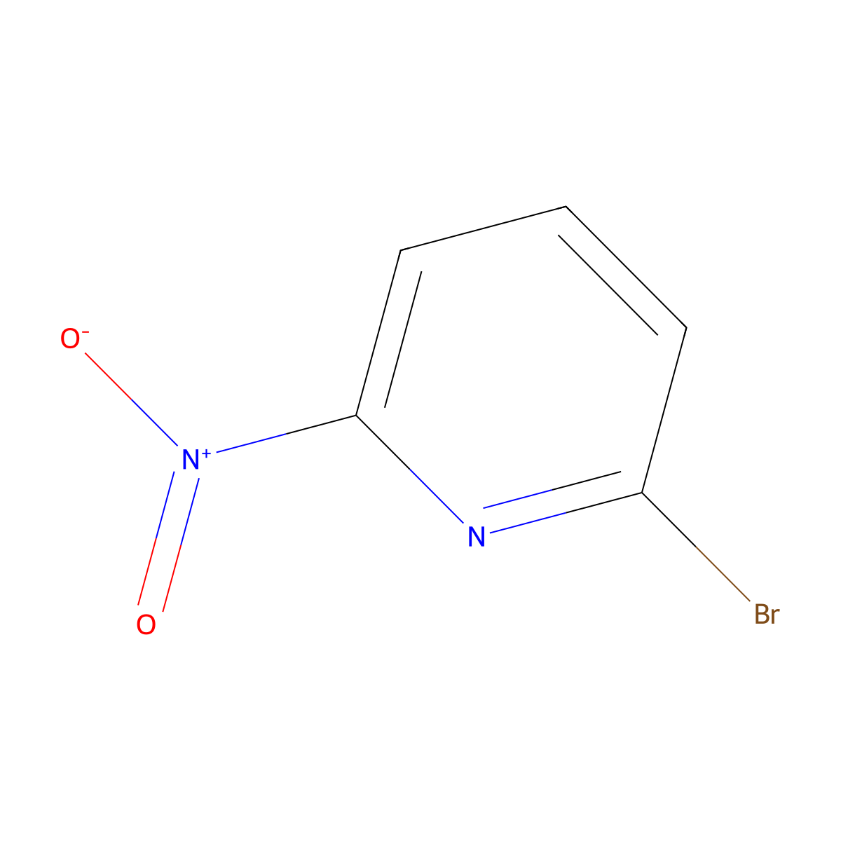 2-Bromo-6-nitropyridine molecular structure, CAS 21203-78-1