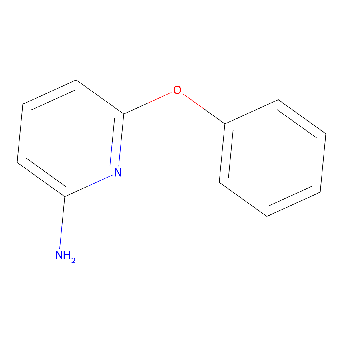 6-Phenoxypyridin-2-amine molecular structure, CAS 21203-81-6