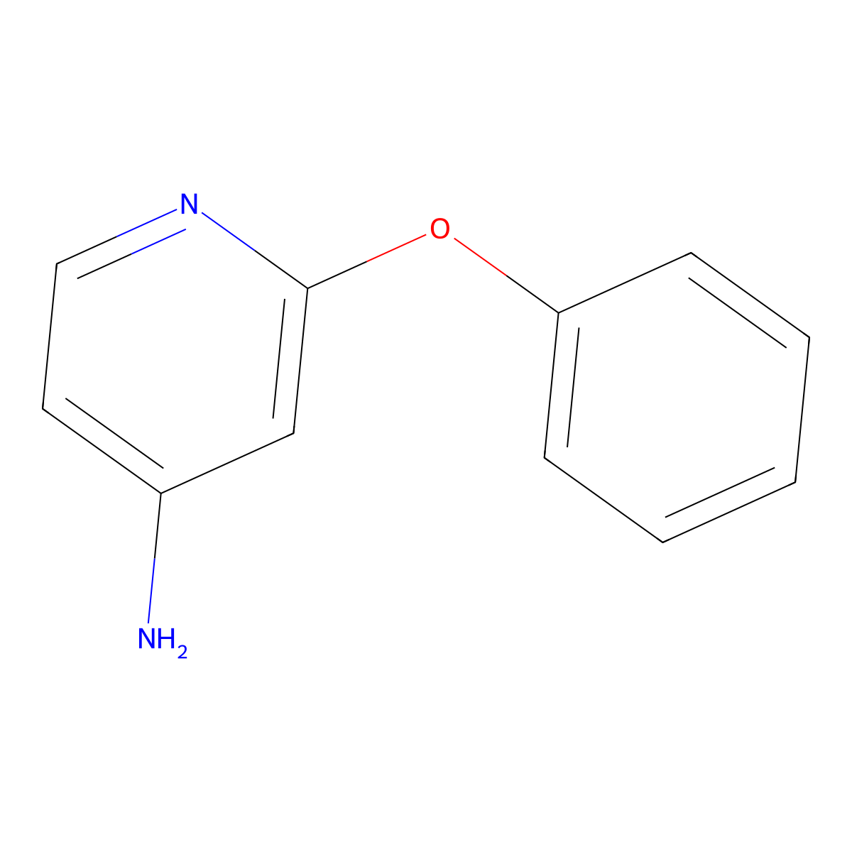 2-Phenoxypyridin-4-amine molecular structure, CAS 21203-83-8