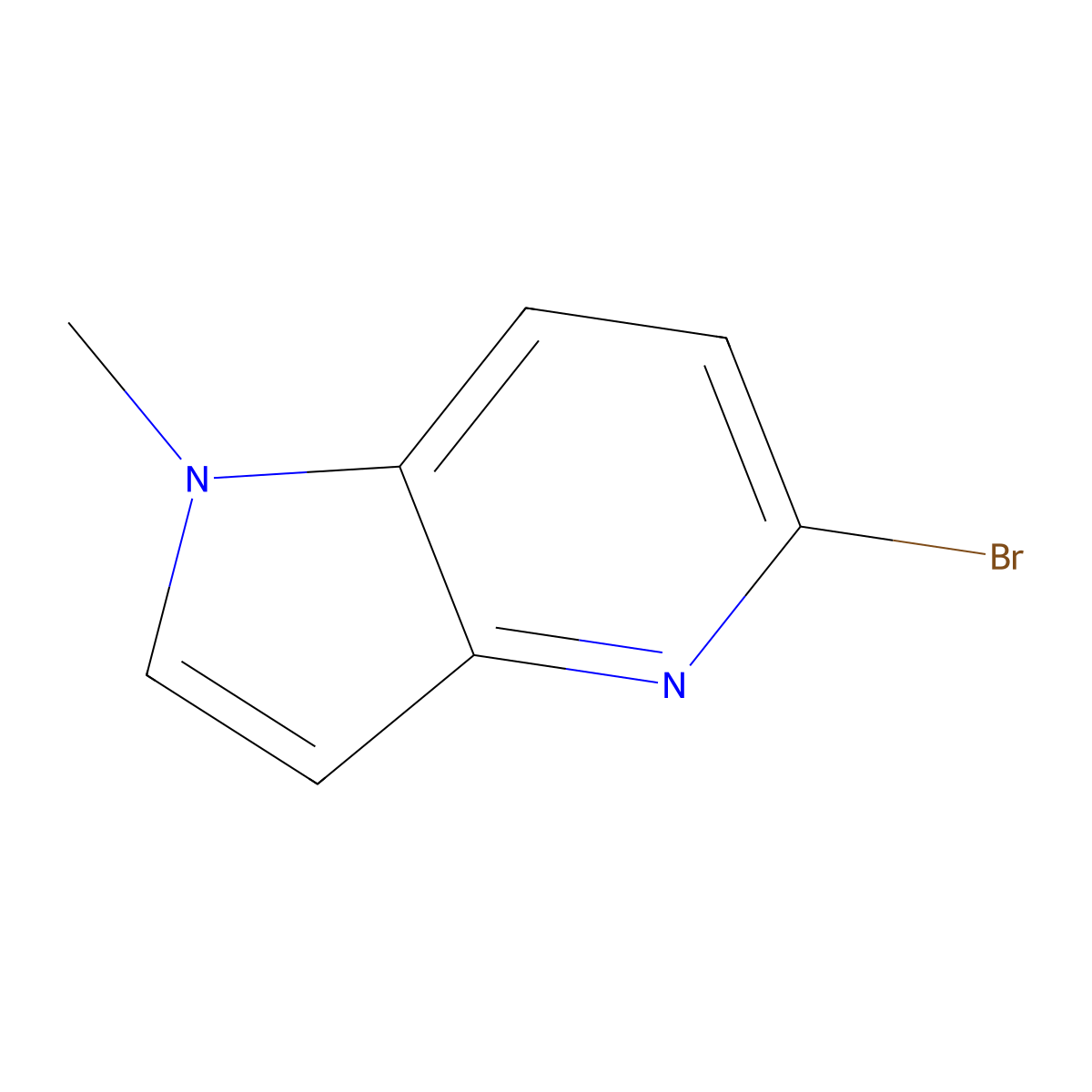 5-bromo-1-methyl-1H-pyrrolo[3,2-b]pyridine molecular structure, CAS 2120300-06-1