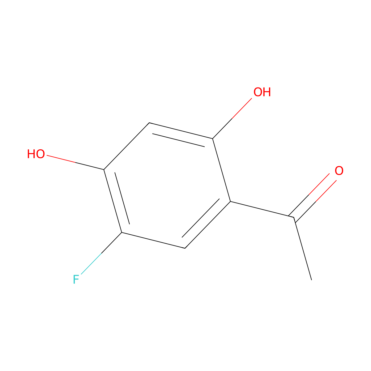 1-(5-Fluoro-2,4-dihydroxyphenyl)ethan-1-one molecular structure, CAS 2120326-05-6