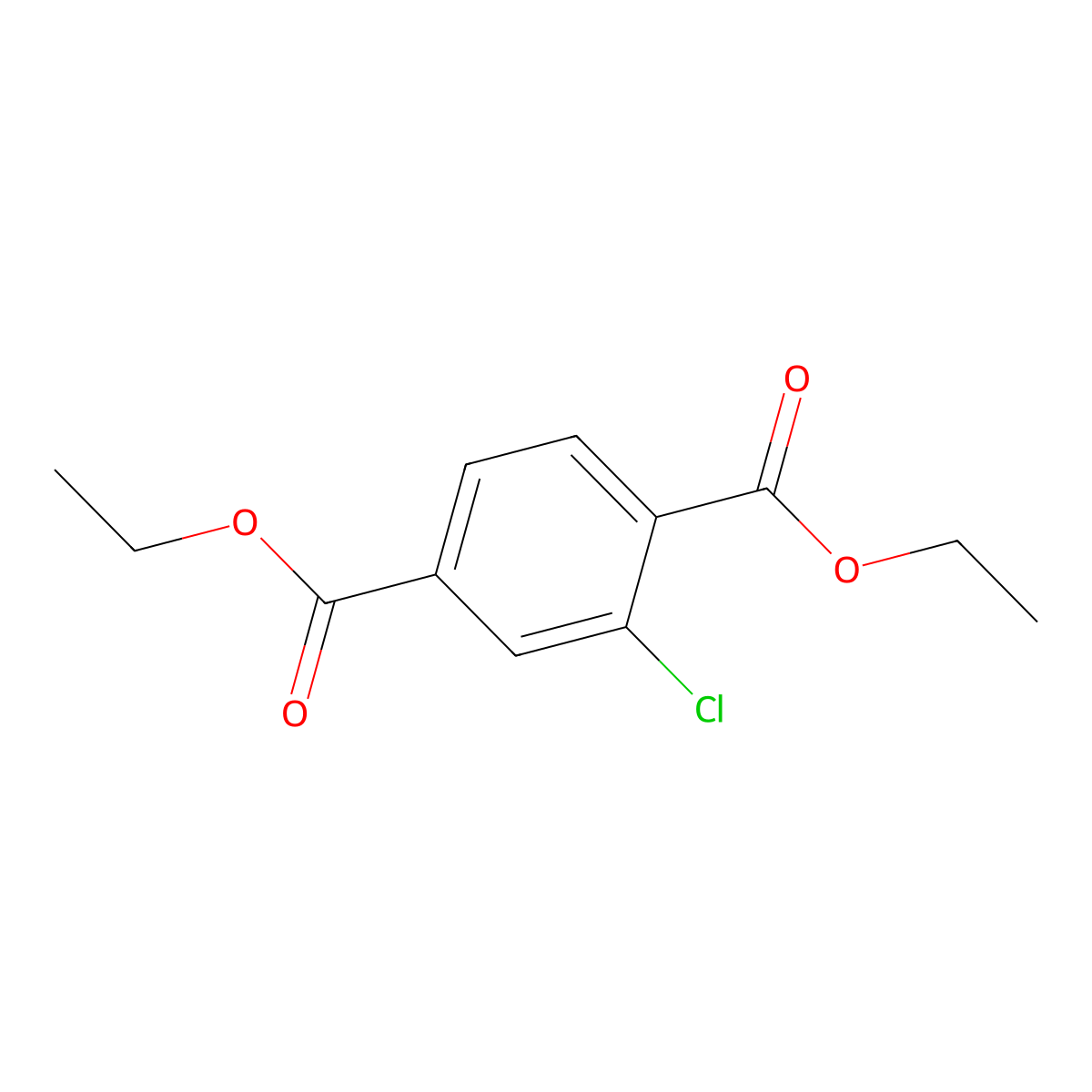 Diethyl 2-chloroterephthalate molecular structure, CAS 2120386-13-0