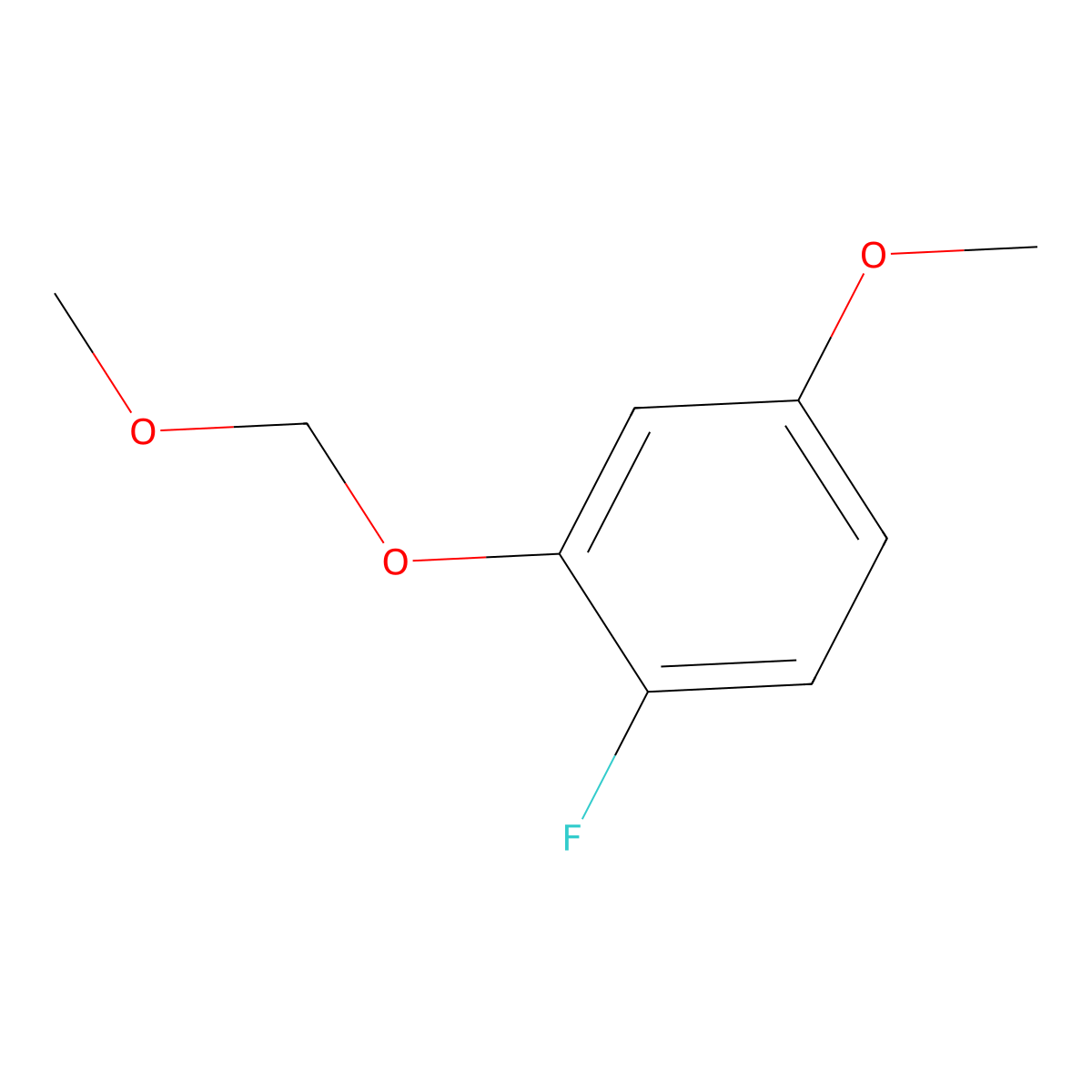 1-Fluoro-4-methoxy-2-(methoxymethoxy)benzene molecular structure, CAS 2120398-75-4
