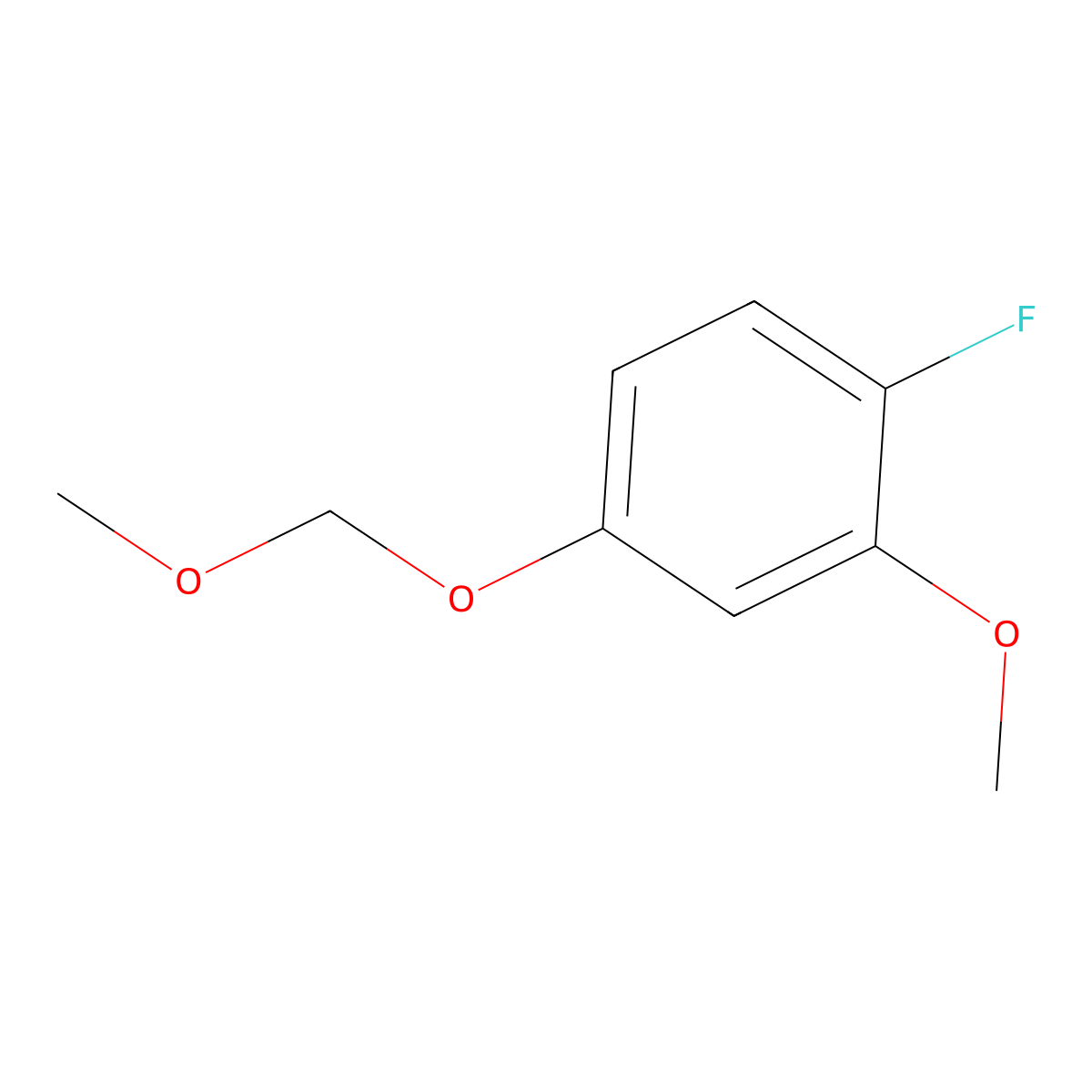1-Fluoro-2-methoxy-4-(methoxymethoxy)benZene molecular structure, CAS 2120398-83-4