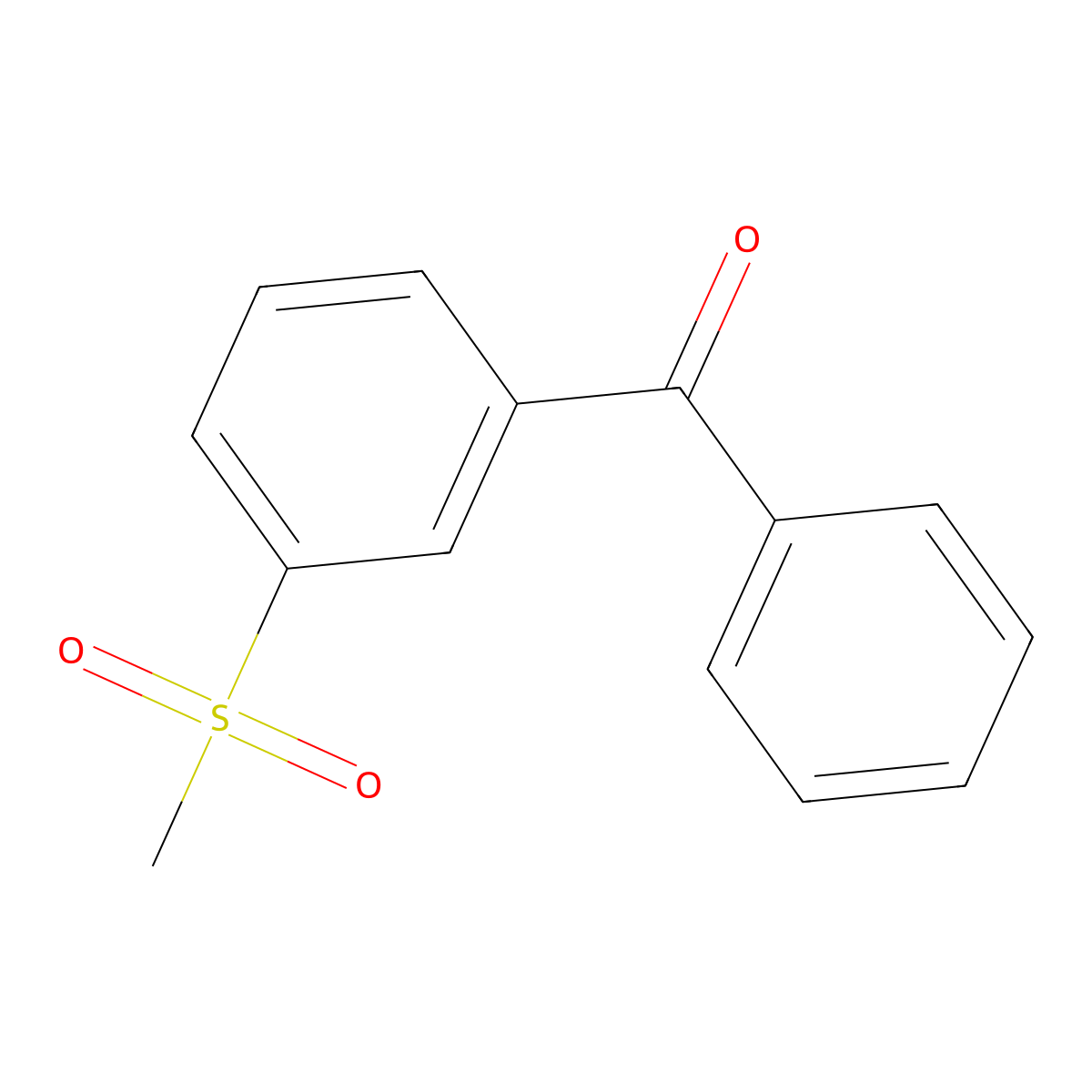 3-(Methylsulfonyl)benzophenone molecular structure, CAS 21205-05-0