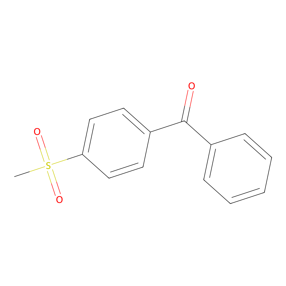 (4-(Methylsulfonyl)phenyl)phenylmethanone molecular structure, CAS 21205-06-1