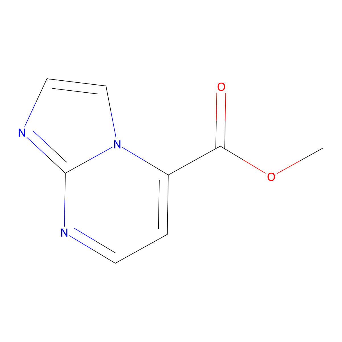 Methyl imidazo[1,2-a]pyrimidine-5-carboxylate molecular structure, CAS 2120540-87-4