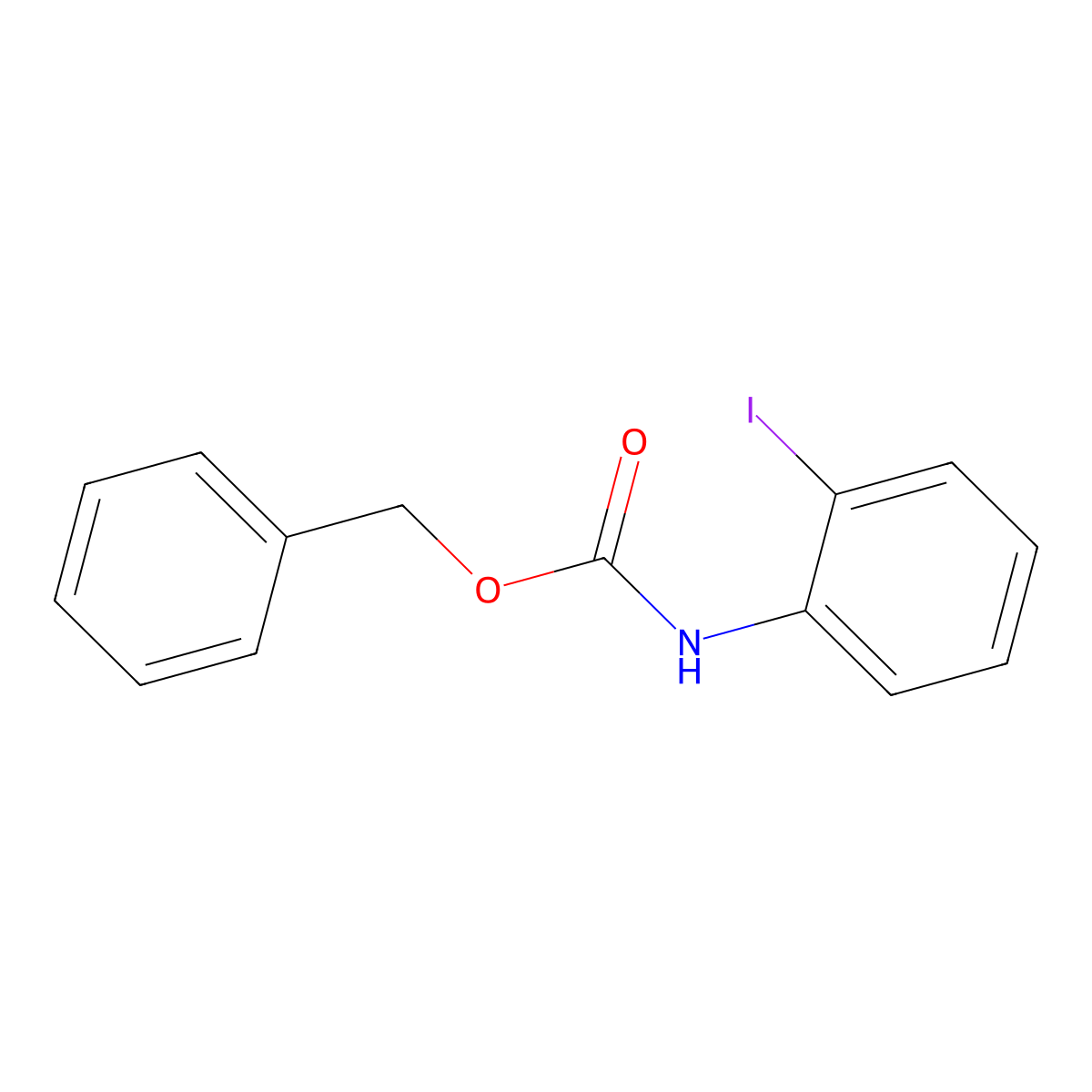 Benzyl N-(2-iodophenyl)carbamate molecular structure, CAS 212063-19-9