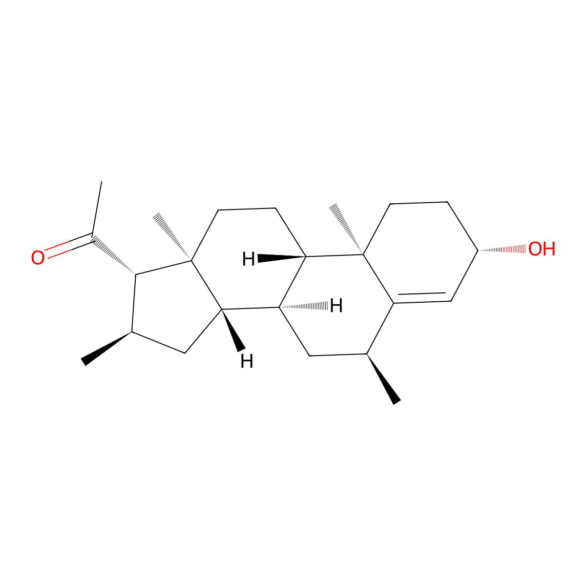 Dimepregnen molecular structure, CAS 21208-26-4