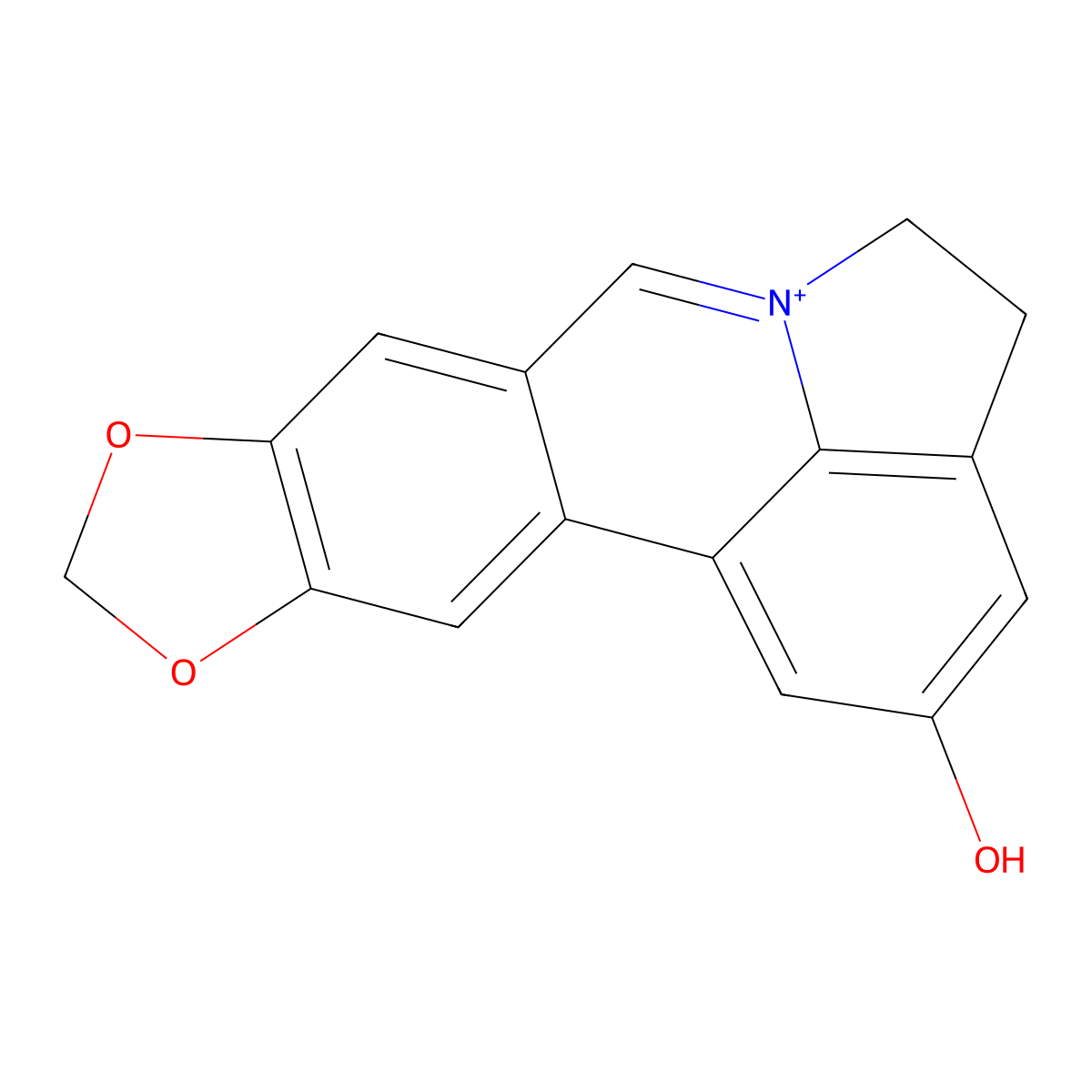 Ungeremine molecular structure, CAS 2121-12-2