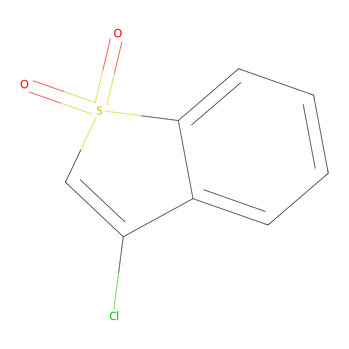 3-Chloro-1-benzothiophene 1,1-dioxide molecular structure, CAS 21211-29-0