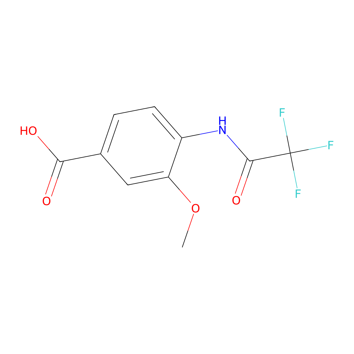 3-Methoxy-4-(trifluoroacetylamino)benzoic acid molecular structure, CAS 212118-11-1