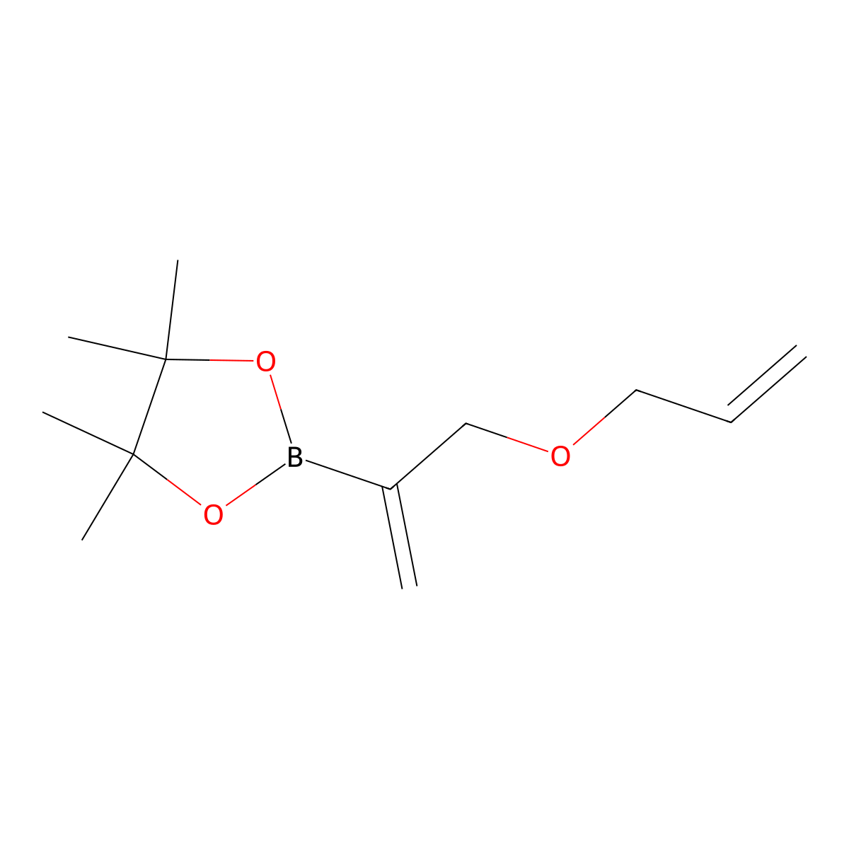 3-(Allyloxy)prop-1-EN-2-ylboronic acid pinacol ester molecular structure, CAS 212127-71-4
