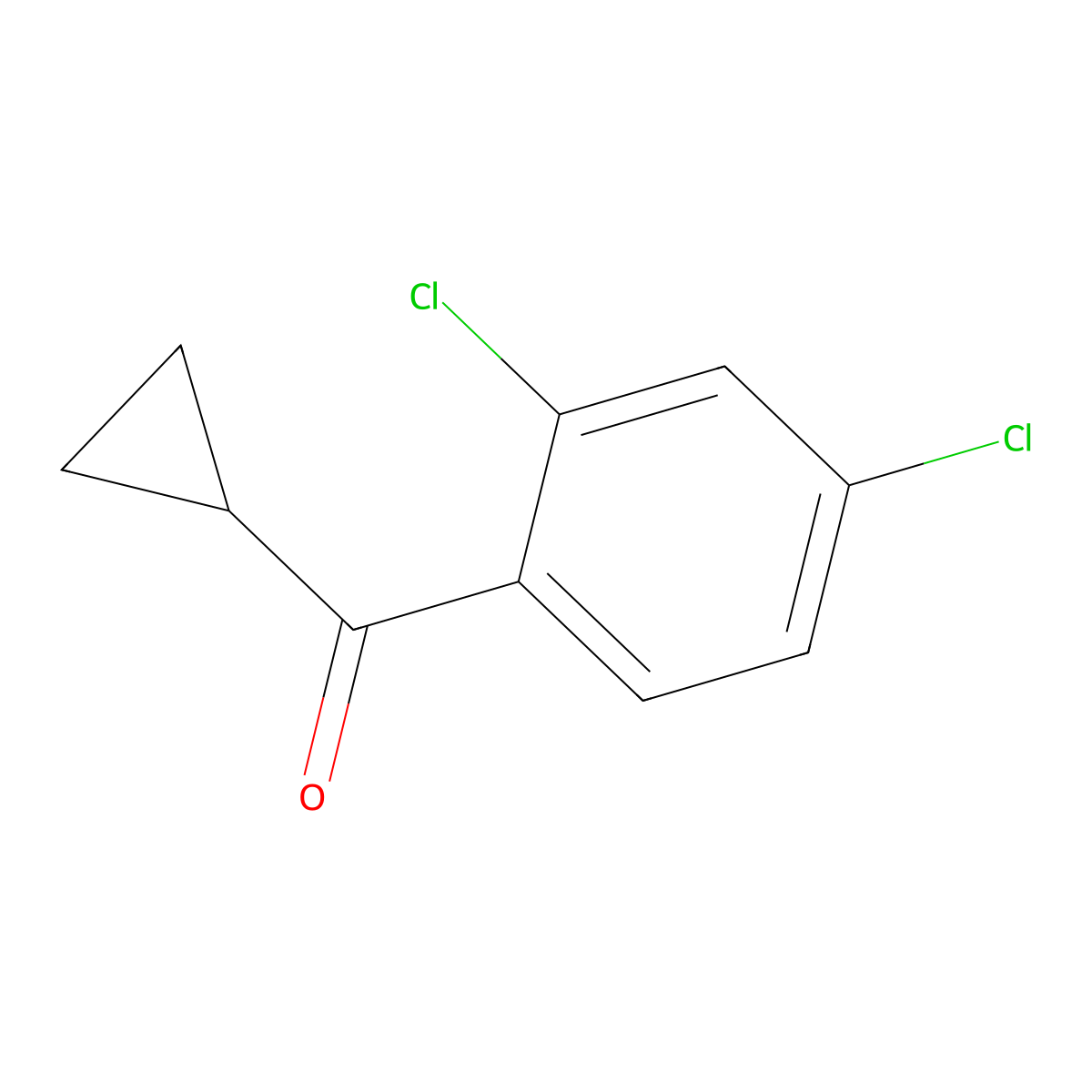 Cyclopropyl 2,4-dichlorophenyl ketone molecular structure, CAS 212139-17-8