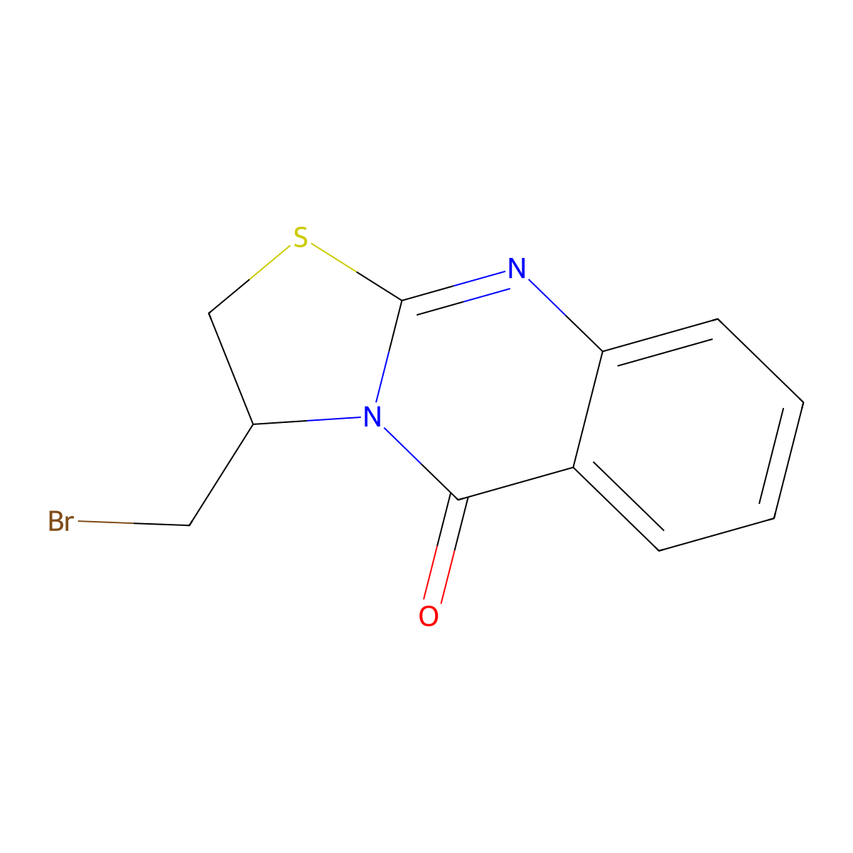 3-(bromomethyl)-2,3-dihydro-5H-[1,3]thiazolo[2,3-b]quinazolin-5-one molecular structure, CAS 212143-50-5