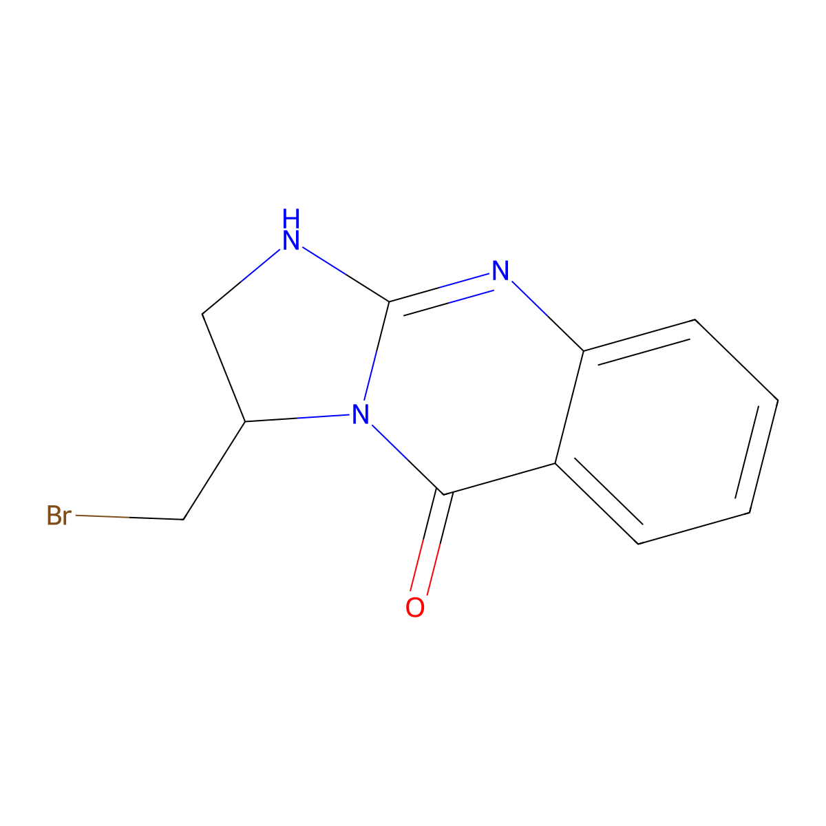3-(bromomethyl)-2,3-dihydroimidazo[2,1-b]quinazolin-5(1H)-one molecular structure, CAS 212143-51-6