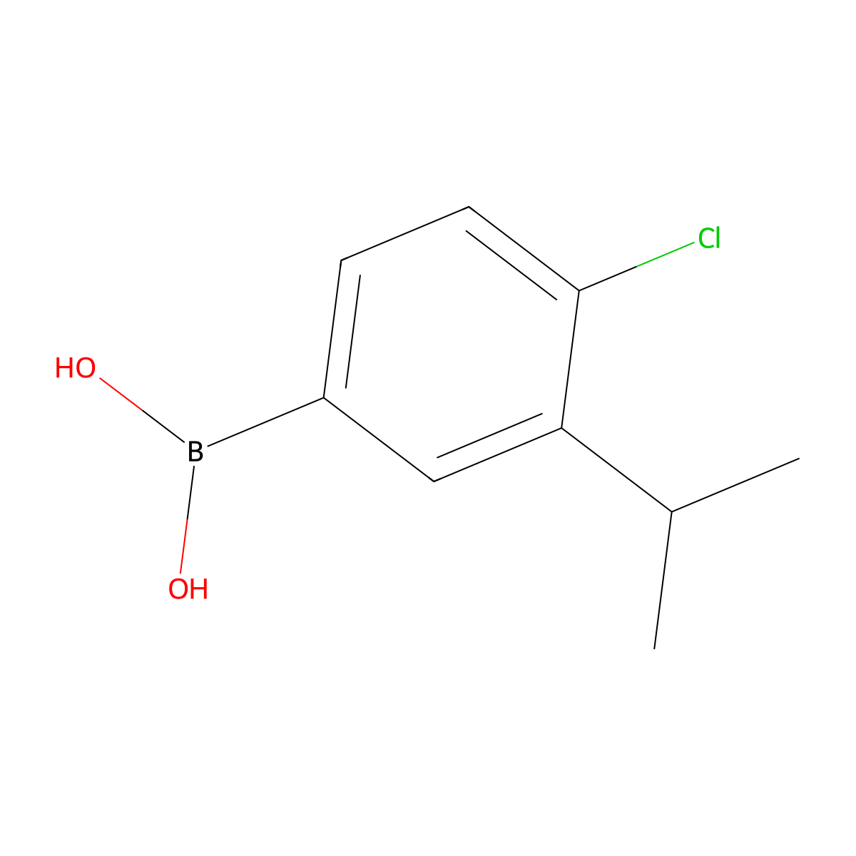 4-Chloro-3-isopropylbenzeneboronic acid molecular structure, CAS 2121511-26-8