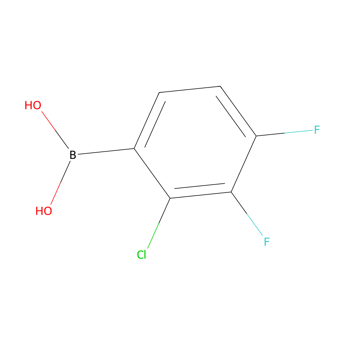 2-Chloro-3,4-difluorophenylboronic acid molecular structure, CAS 2121511-30-4