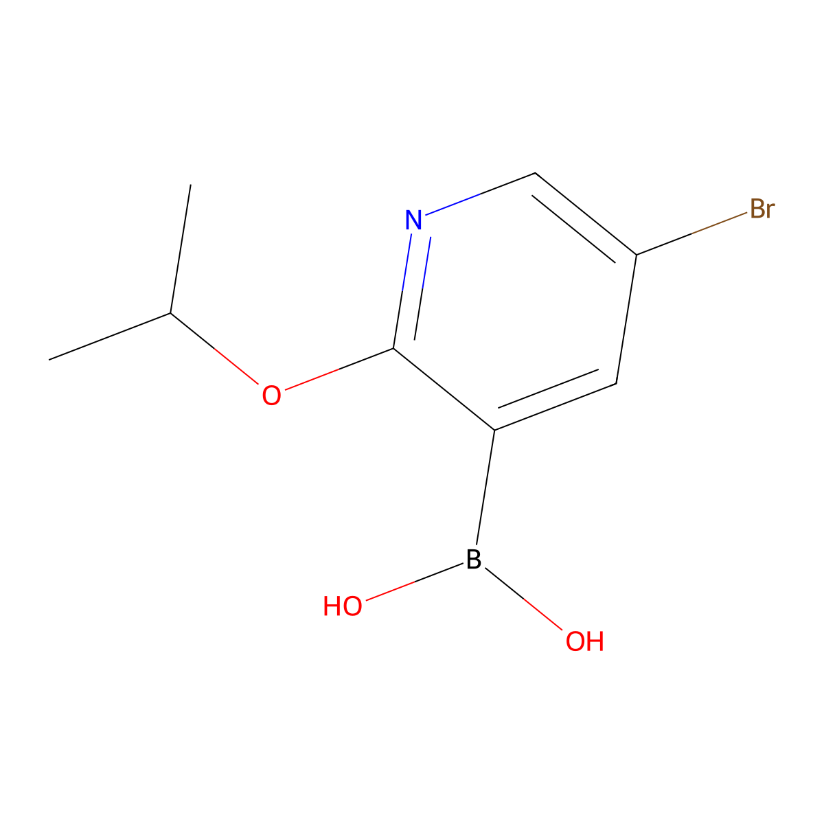 5-Bromo-2-isopropoxypyridine-3-boronic acid molecular structure, CAS 2121511-52-0