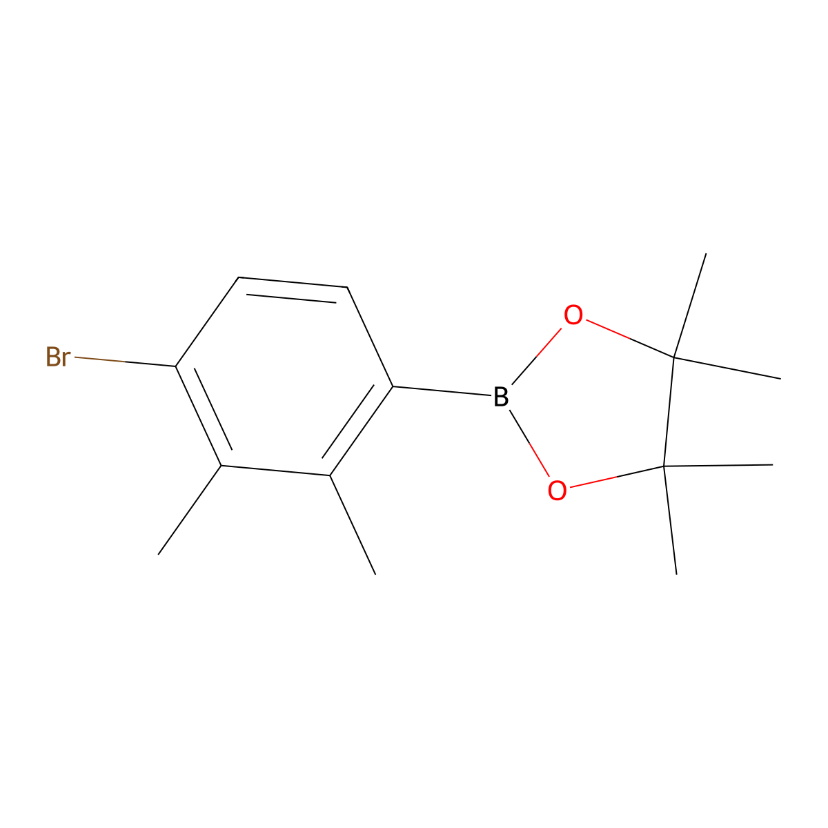 4-Bromo-2,3-dimethylphenylboronic acid pinacol ester molecular structure, CAS 2121511-55-3