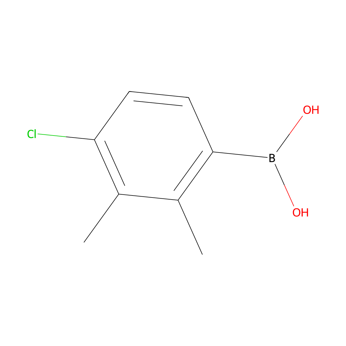 4-Chloro-2,3-dimethylphenylboronic acid molecular structure, CAS 2121511-58-6