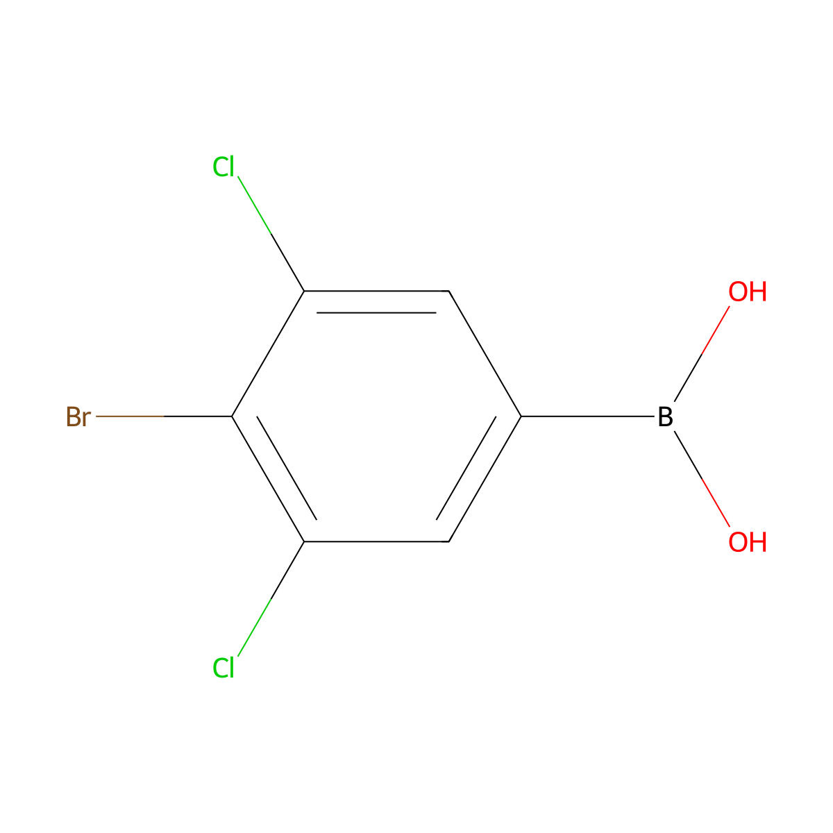 4-Bromo-3,5-dichlorophenyl boronic acid molecular structure, CAS 2121511-62-2