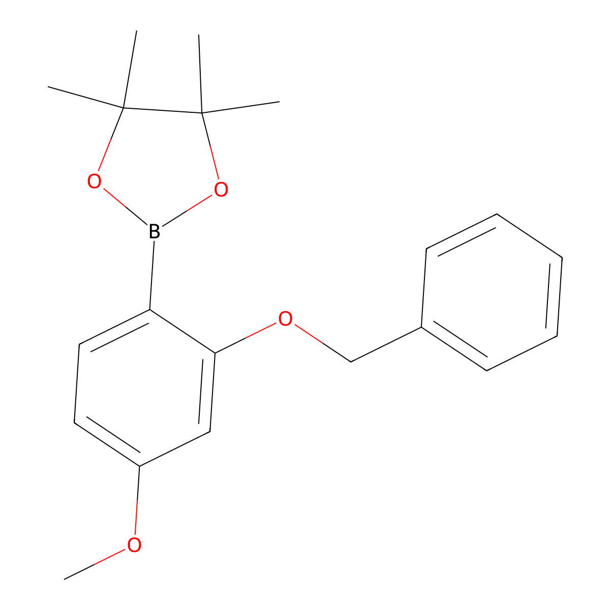 2-(Benzyloxy)-4-methoxyphenylboronic acid pinacol ester molecular structure, CAS 2121511-63-3