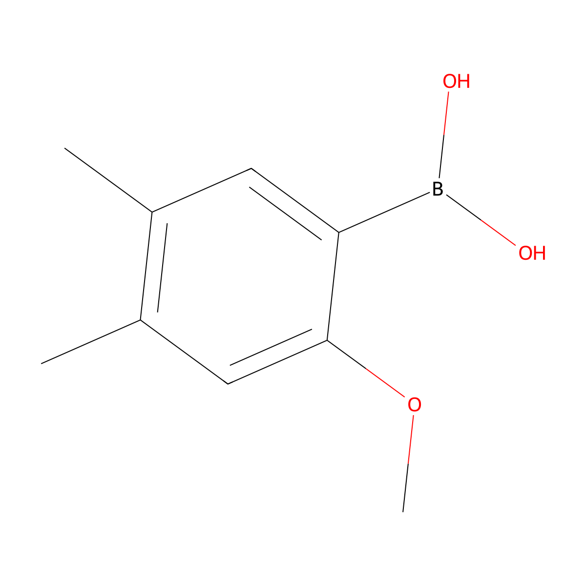 4,5-Dimethyl-2-methoxyphenylboronic acid molecular structure, CAS 2121511-71-3