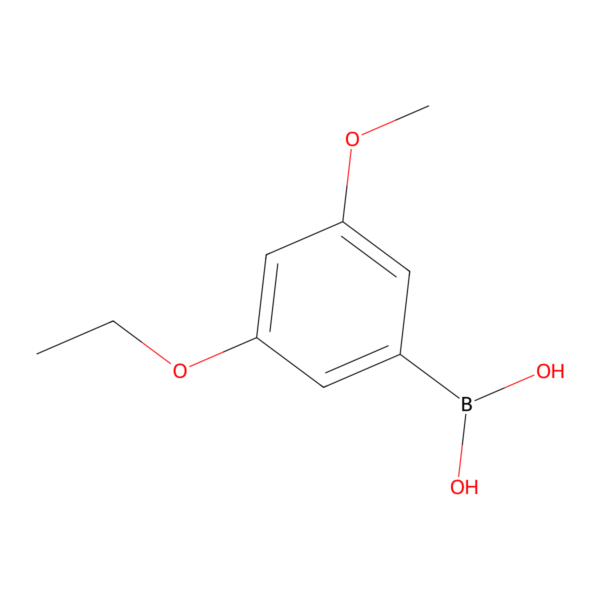 3-Ethoxy-5-methoxyphenylboronic acid molecular structure, CAS 2121511-92-8