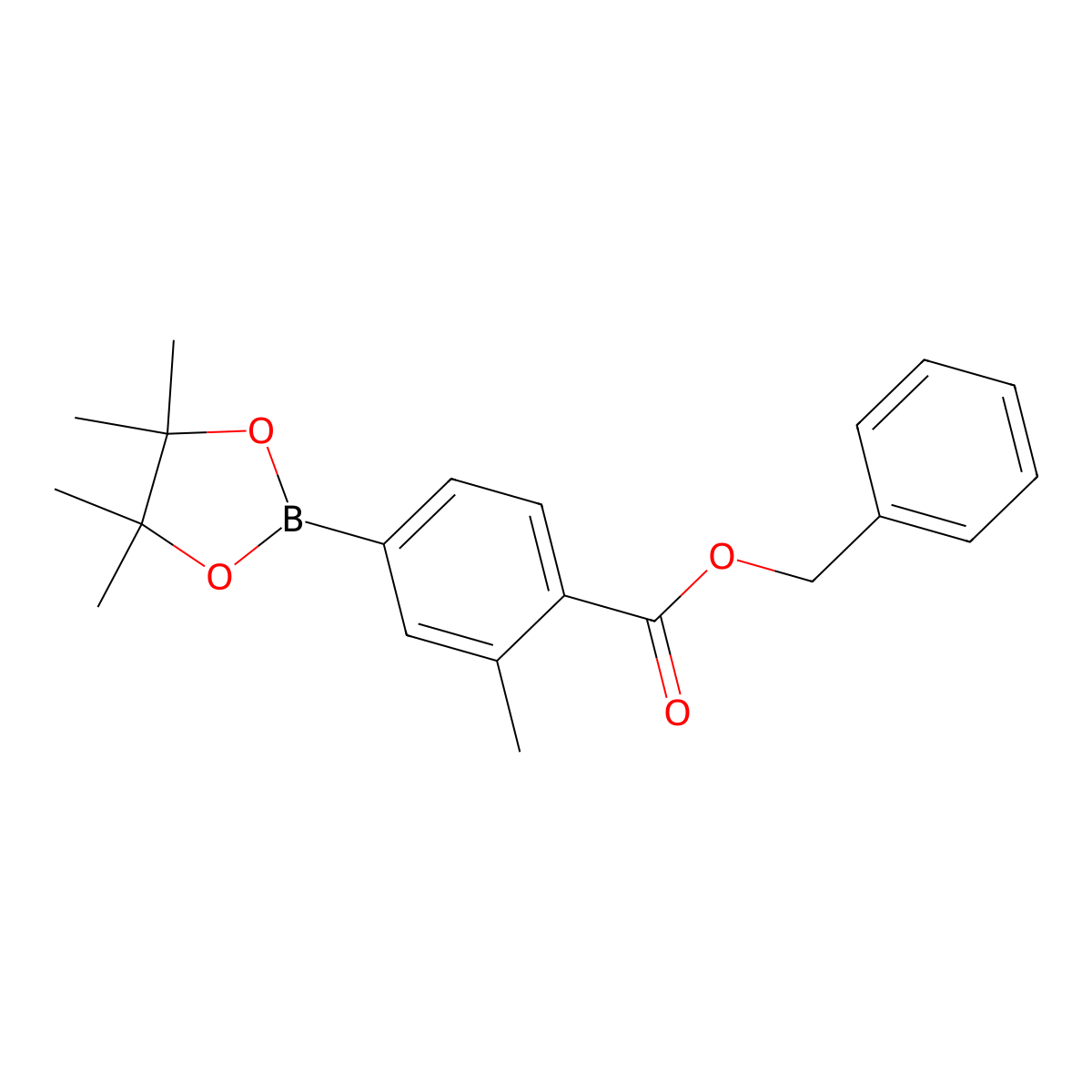 4-(Benzyloxycarbonyl)-3-methylphenylboronic acid pinacol ester molecular structure, CAS 2121511-93-9