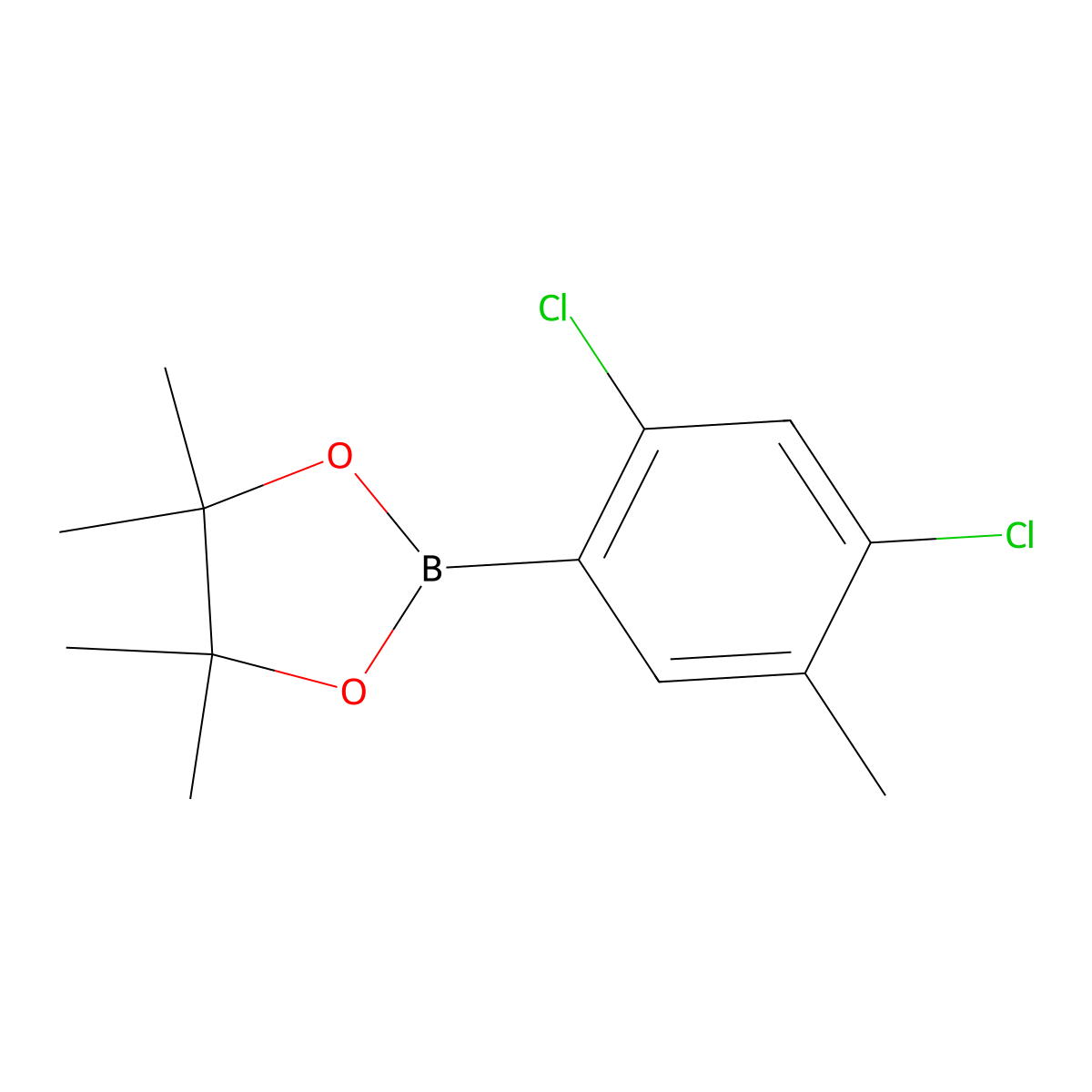 2,4-Dichloro-5-methylphenylboronic acid pinacol ester molecular structure, CAS 2121512-39-6