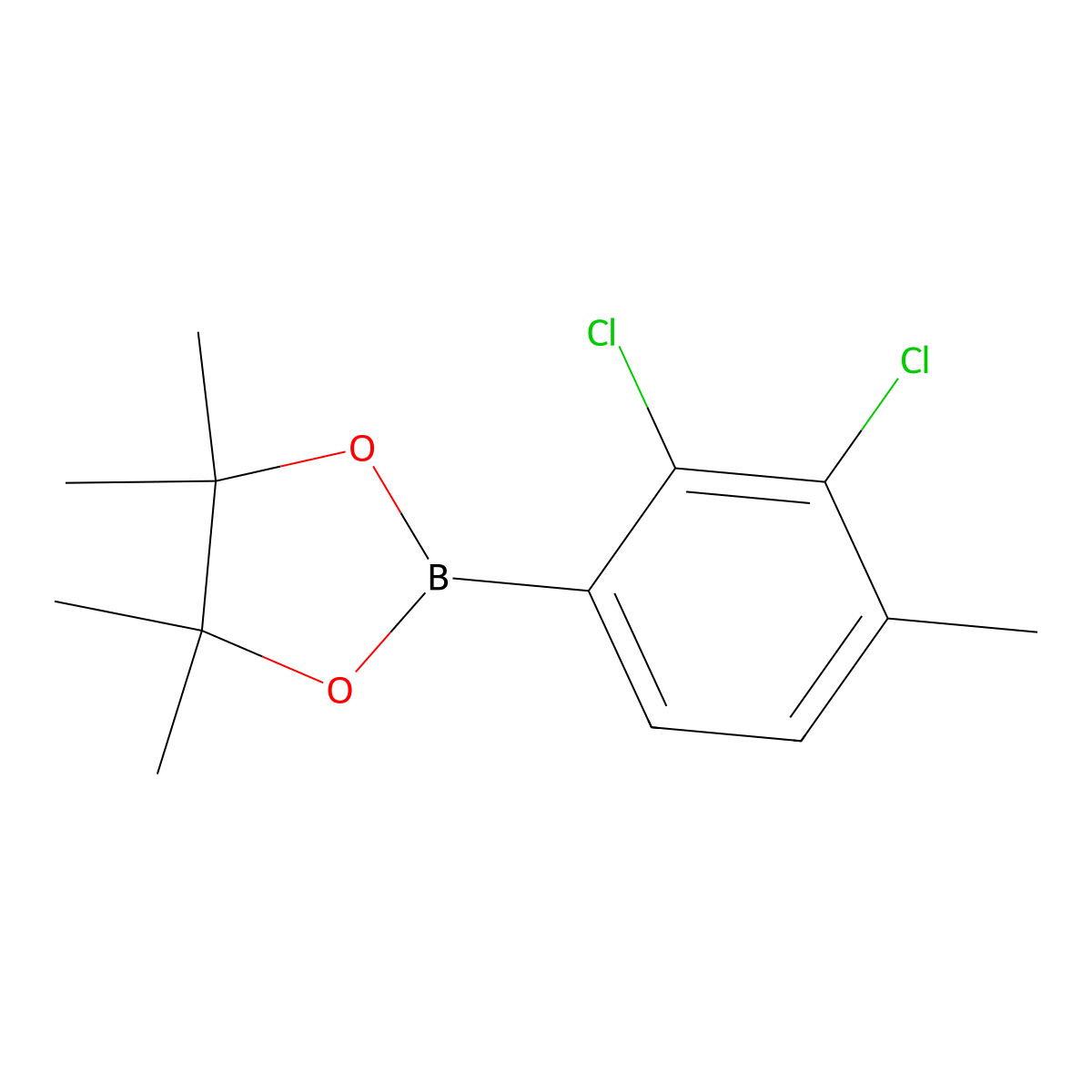 2-(2,3-Dichloro-4-methylphenyl)-4,4,5,5-tetramethyl-1,3,2-dioxaborolane molecular structure, CAS 2121512-50-1
