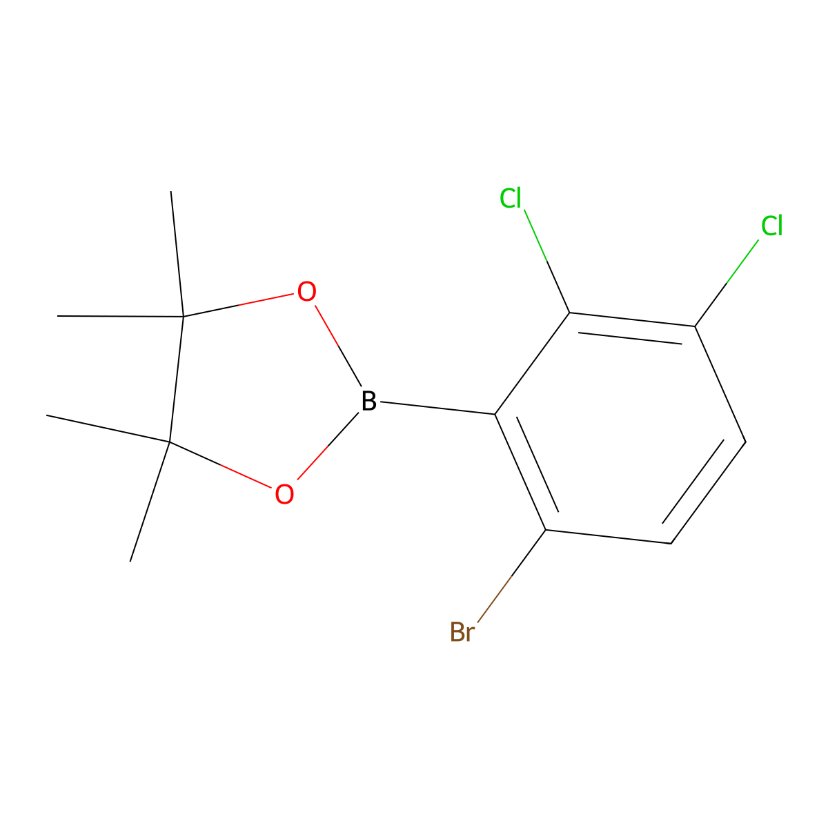 6-Bromo-2,3-dichlorophenylboronic acid pinacol ester molecular structure, CAS 2121512-54-5