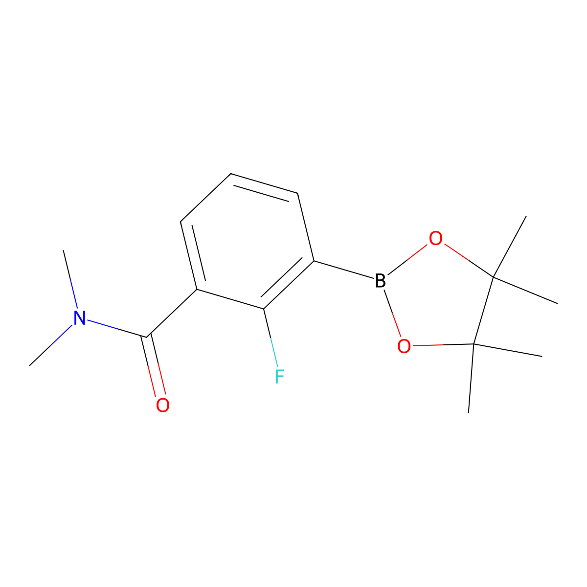 2-Fluoro-3-(N,N-dimethylaminocarbonyl)phenylboronic acid pinacol ester molecular structure, CAS 2121512-58-9