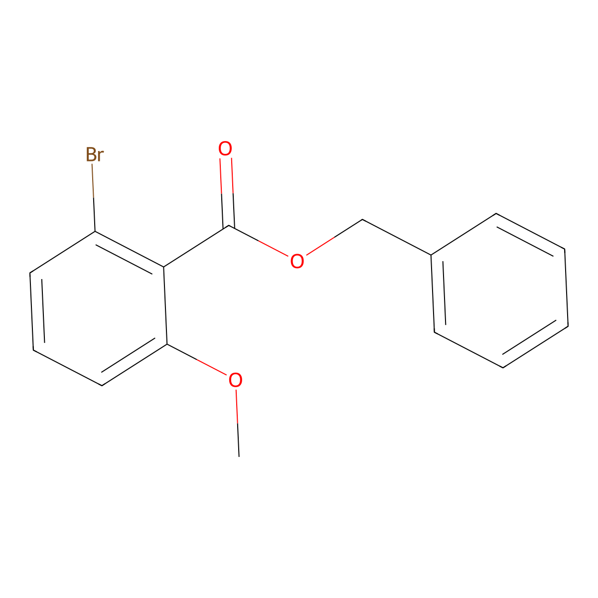 Benzyl 2-bromo-6-methoxybenzoate molecular structure, CAS 2121512-69-2