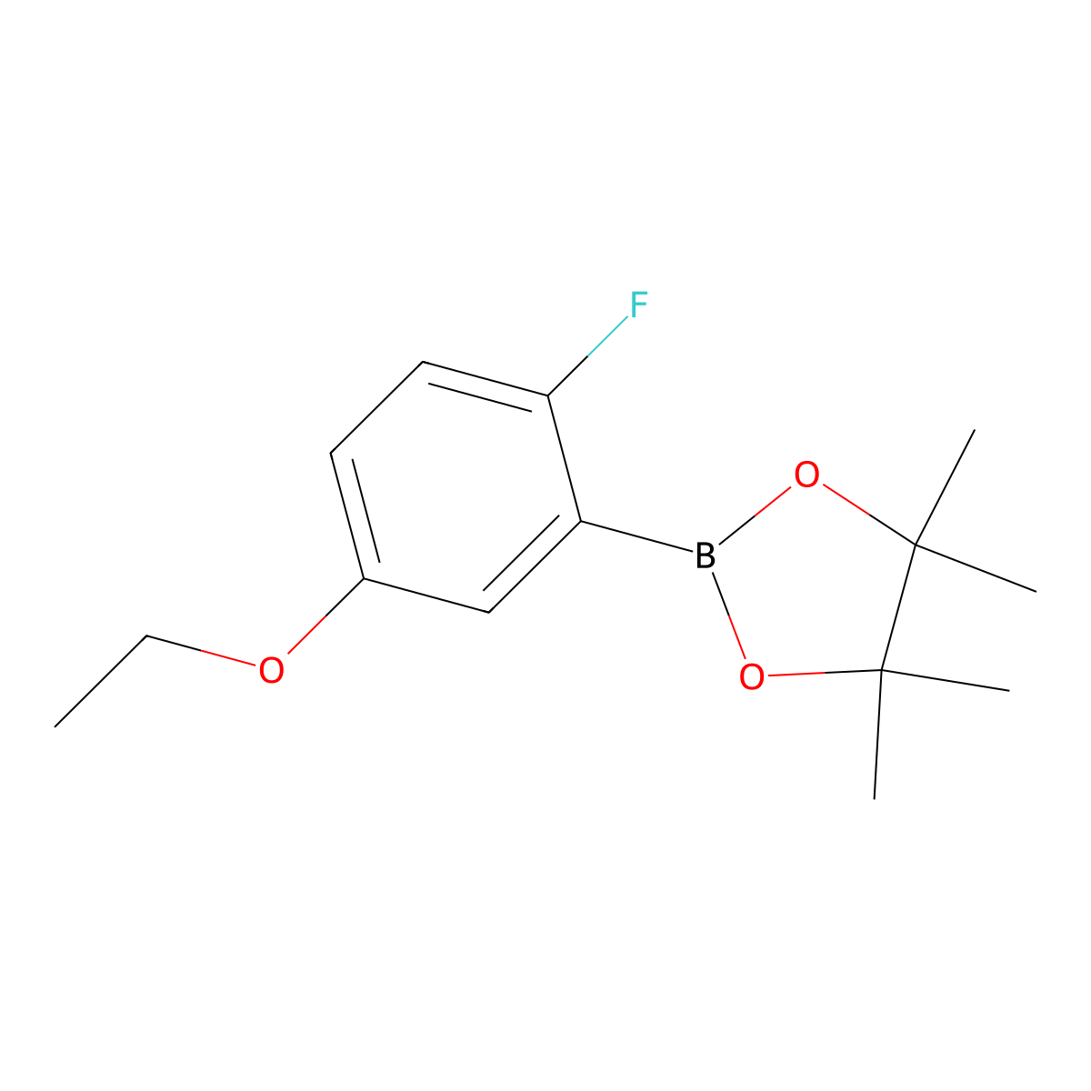 2-(5-Ethoxy-2-fluorophenyl)-4,4,5,5-tetramethyl-1,3,2-dioxaborolane molecular structure, CAS 2121512-83-0