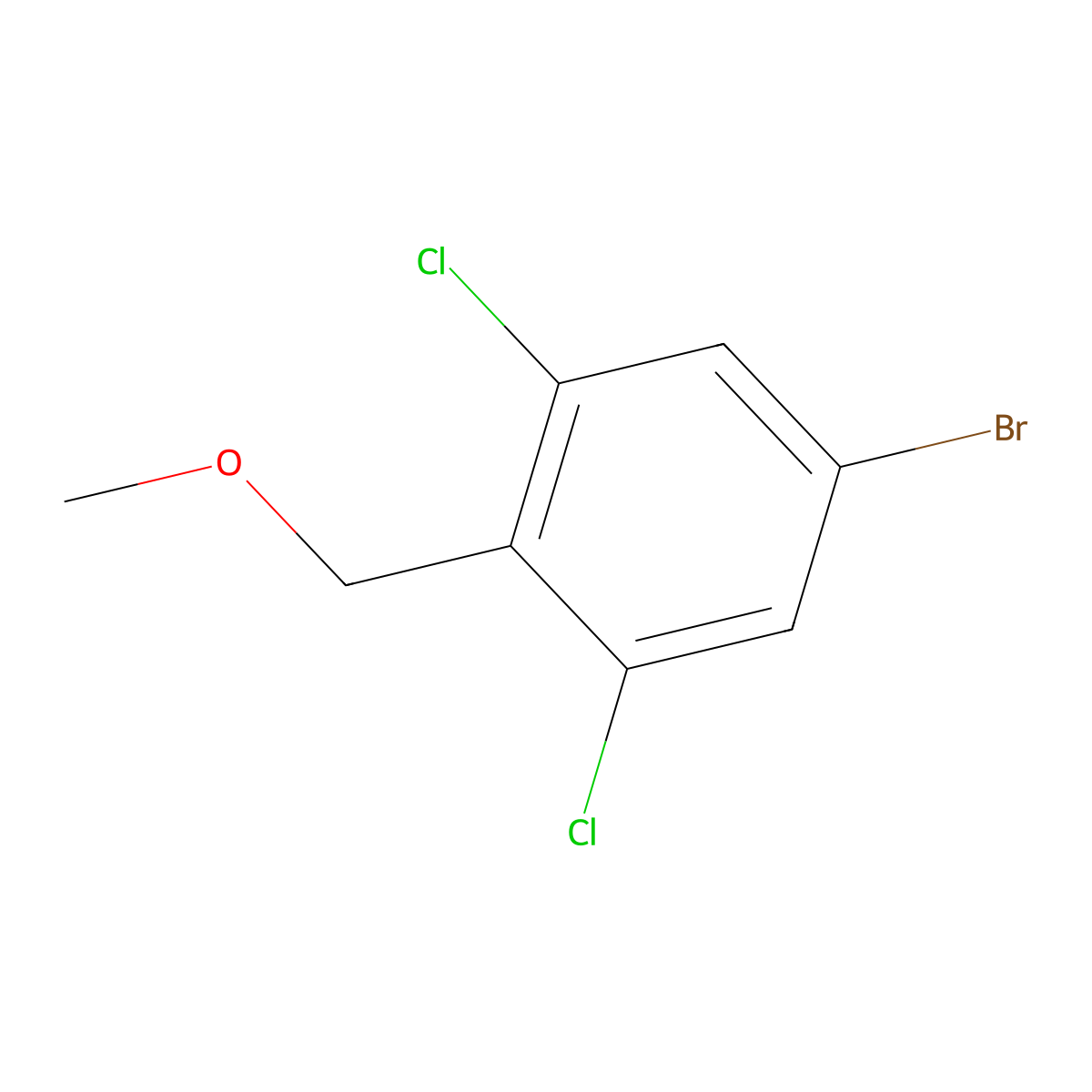 1-Bromo-3,5-dichloro-4-(methoxymethyl)benzene molecular structure, CAS 2121512-85-2