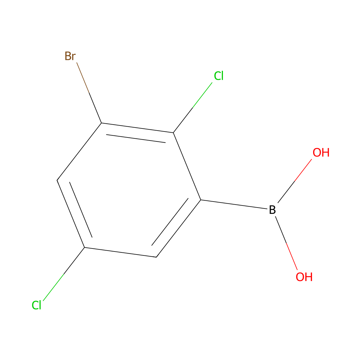 3-Bromo-2,5-dichlorophenylboronic acid molecular structure, CAS 2121513-17-3